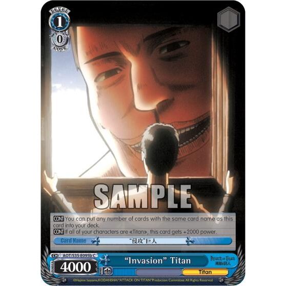 Image for "Invasion" Titan (B) (AOT/S35-E095b C) (AOT/S35) - Weiss Schwarz