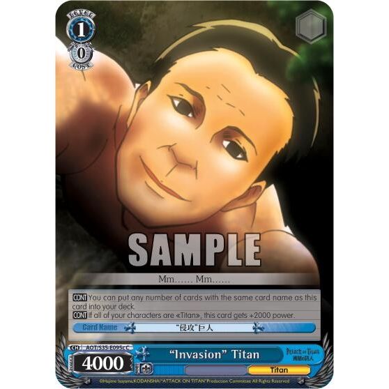 Image for "Invasion" Titan (C) (AOT/S35-E095c C) (AOT/S35) - Weiss Schwarz
