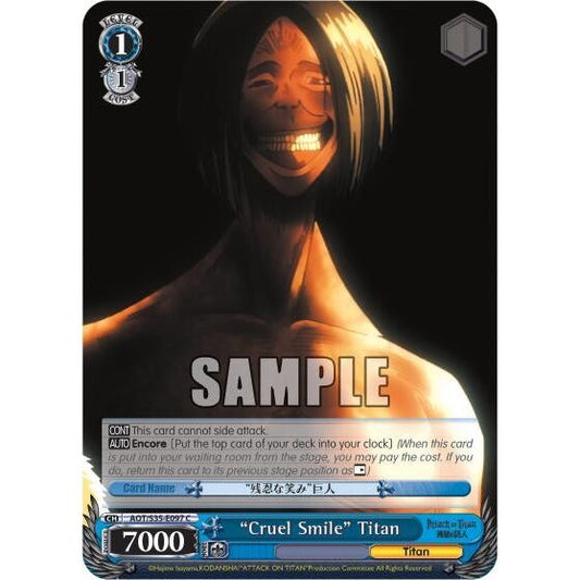 Image for "Cruel Smile" Titan (AOT/S35-E097 C) (AOT/S35) - Weiss Schwarz