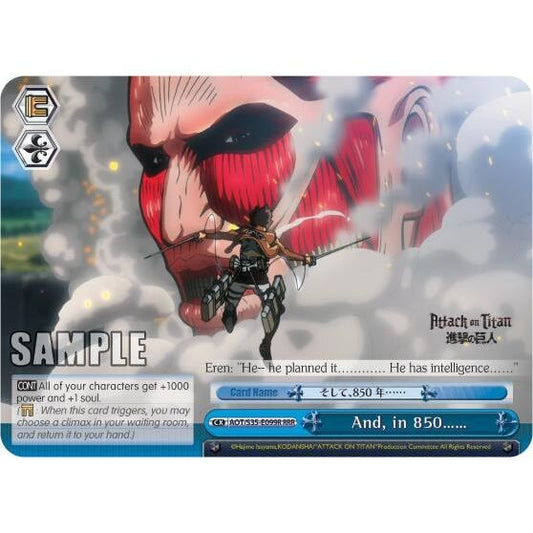 Image for And, in 850…… (RRR) (AOT/S35-E099R RRR) (AOT/S35) - Weiss Schwarz