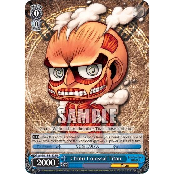 Image for Chimi Colossal Titan (AOT/S35-E112 PR) (AOT/S35) - Weiss Schwarz