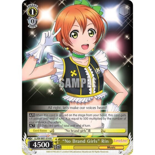 Image for "No Brand Girls" Rin (LL/EN-W01-014 R) (LL/EN-W01) - Weiss Schwarz