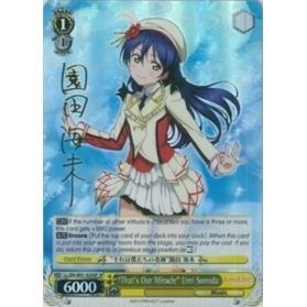 Image for "That's Our Miracle" Umi Sonoda (SP) (LL/EN-W01-020SP SP) (LL/EN-W01) - Weiss Schwarz