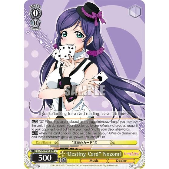 Image for "Destiny Card" Nozomi (LL/EN-W01-024 U) (LL/EN-W01) - Weiss Schwarz