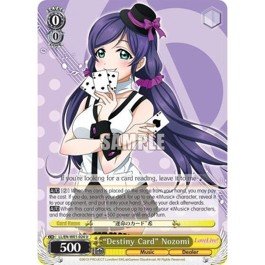 Image for "Destiny Card" Nozomi (LL/EN-W01-024 U) (LL/EN-W01) - Weiss Schwarz