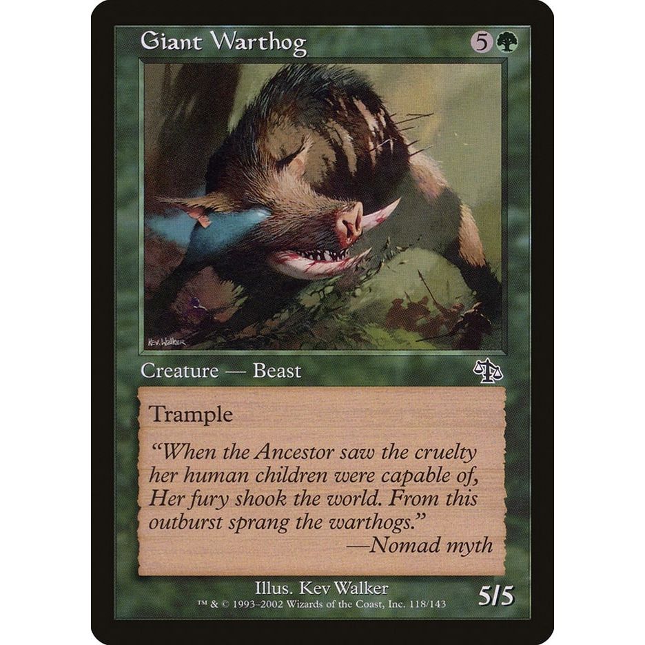 Image for Giant Warthog (118) (JUD) - Magic: The Gathering
