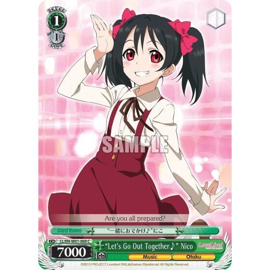 Image for "Let's Go Out Together~" Nico (LL/EN-W01-069 C) (LL/EN-W01) - Weiss Schwarz