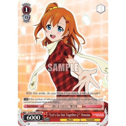 Image for "Let's Go Out Together~" Honoka (LL/EN-W01-074 R) (LL/EN-W01) - Weiss Schwarz