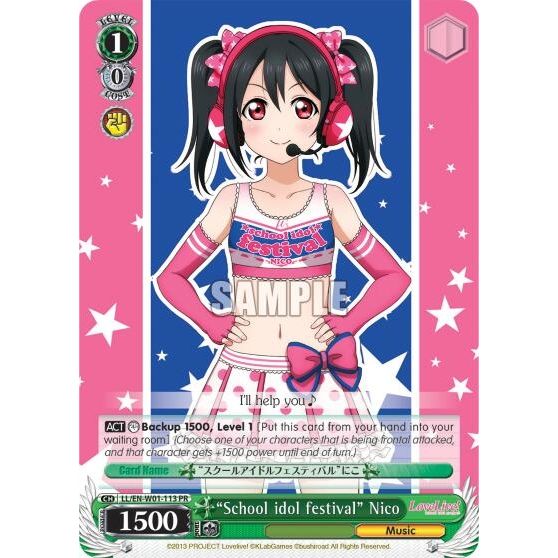 Image for "School idol festival" Nico (LL/EN-W01-113 PR) (LL/EN-W01) - Weiss Schwarz