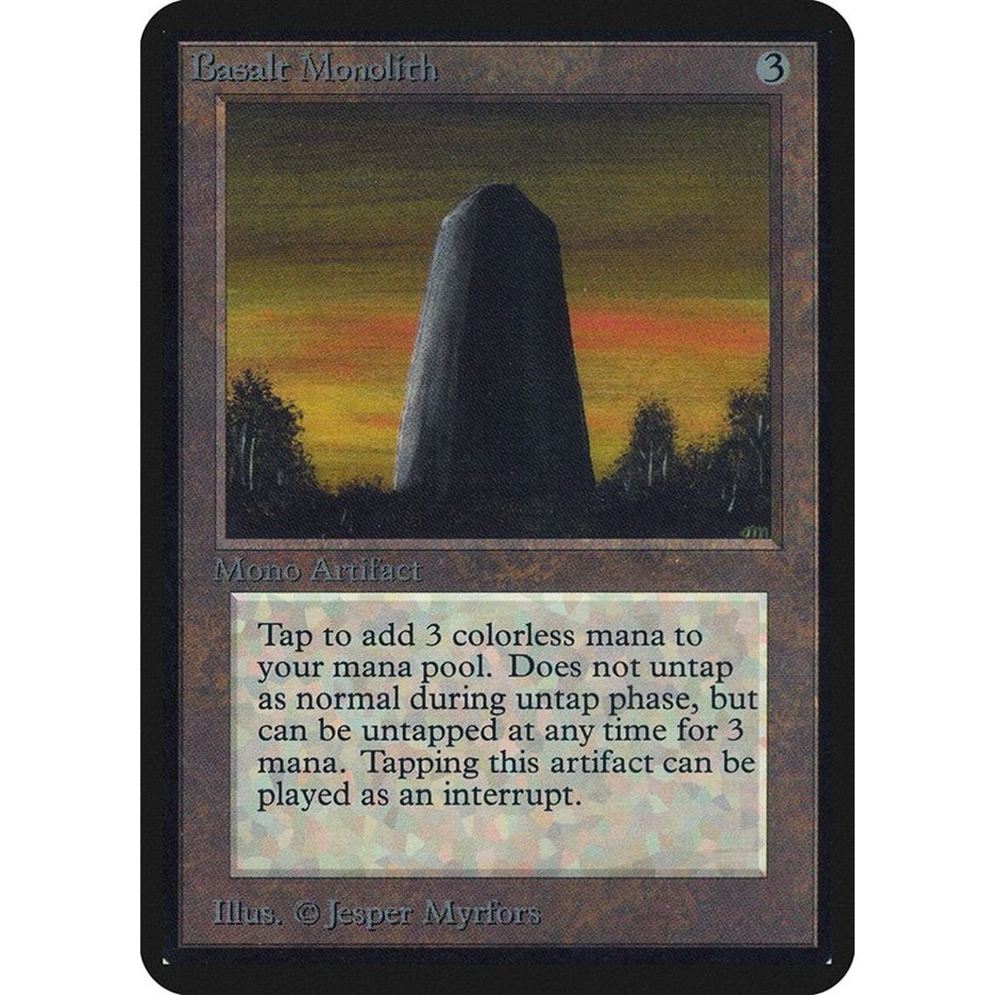 Image for Basalt Monolith (LEA) - Magic: The Gathering