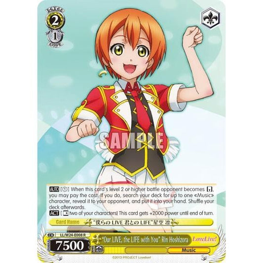 Image for "Our LIVE, the LIFE with You" Rin Hoshizora (LL/W24-E008 R) (LL/W24) - Weiss Schwarz