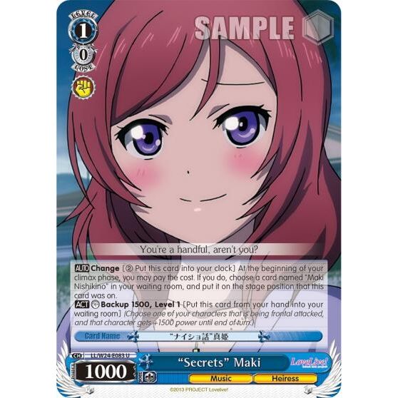 Image for "Secrets" Maki (LL/W24-E083 U) (LL/W24) - Weiss Schwarz