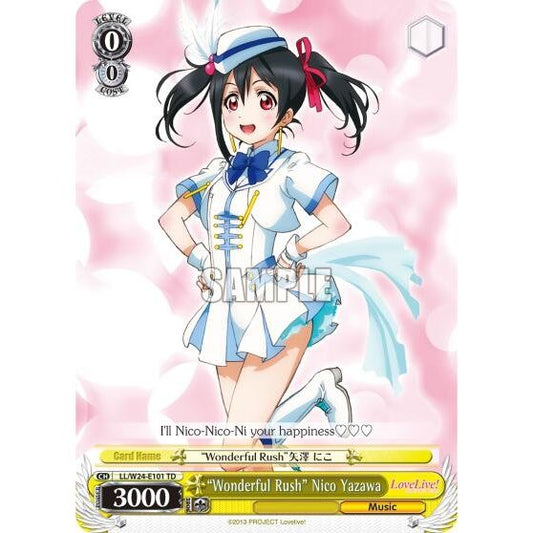 Image for "Wonderful Rush" Nico Yazawa (LL/W24-E101 TD) (LL/W24) - Weiss Schwarz
