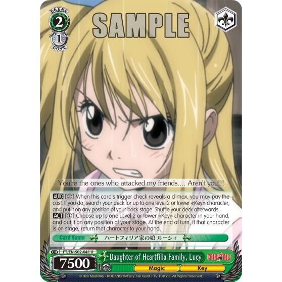 Image for Daughter of Heartfilia Family, Lucy (FT/EN-S02-041 U) (FT/EN-S02) - Weiss Schwarz