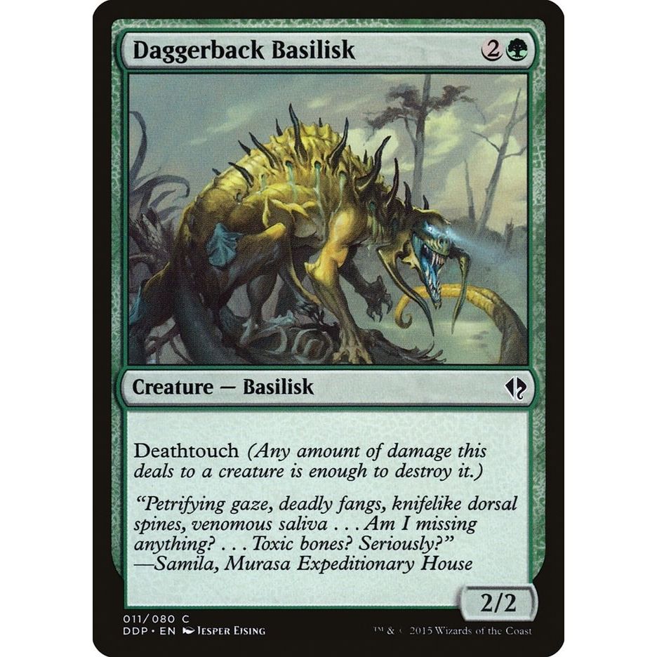 Image for Daggerback Basilisk (11) (DDP) - Magic: The Gathering