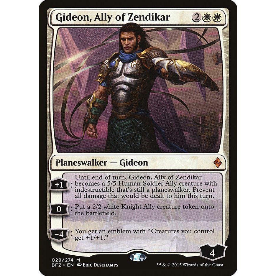 Image for Gideon, Ally of Zendikar (29) (BFZ) - Magic: The Gathering