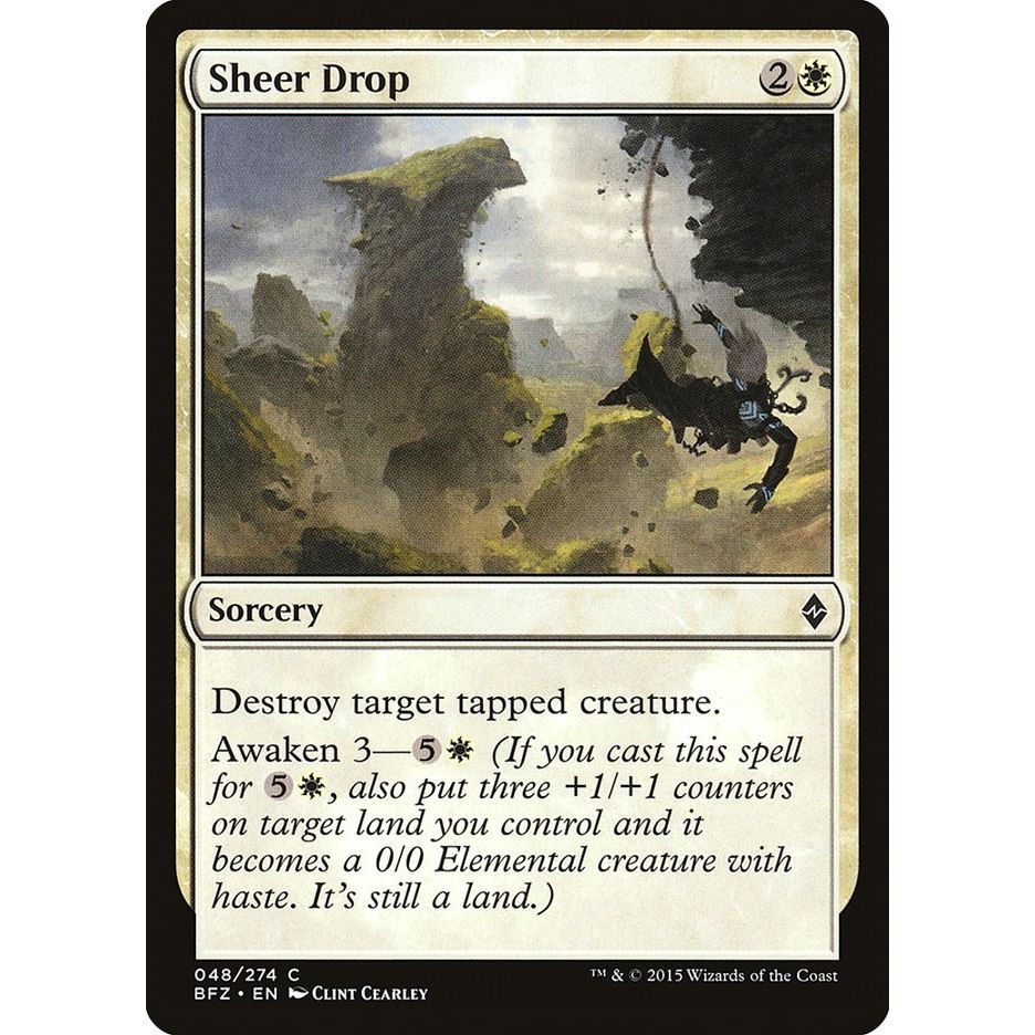 Image for Sheer Drop (48) (BFZ) - Magic: The Gathering