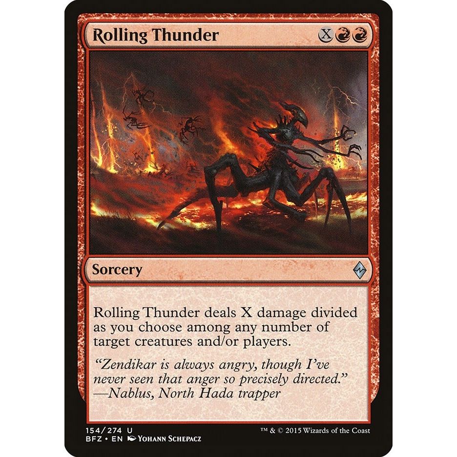 Image for Rolling Thunder (154) (BFZ) - Magic: The Gathering