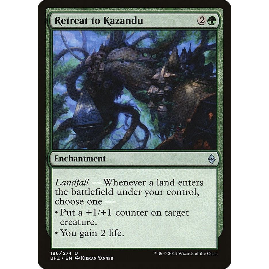 Image for Retreat to Kazandu (186) (BFZ) - Magic: The Gathering