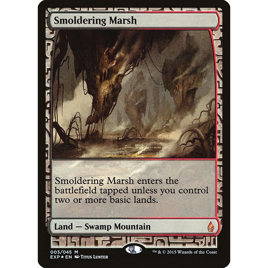 Image for Smoldering Marsh (3) (EXP) - Magic: The Gathering