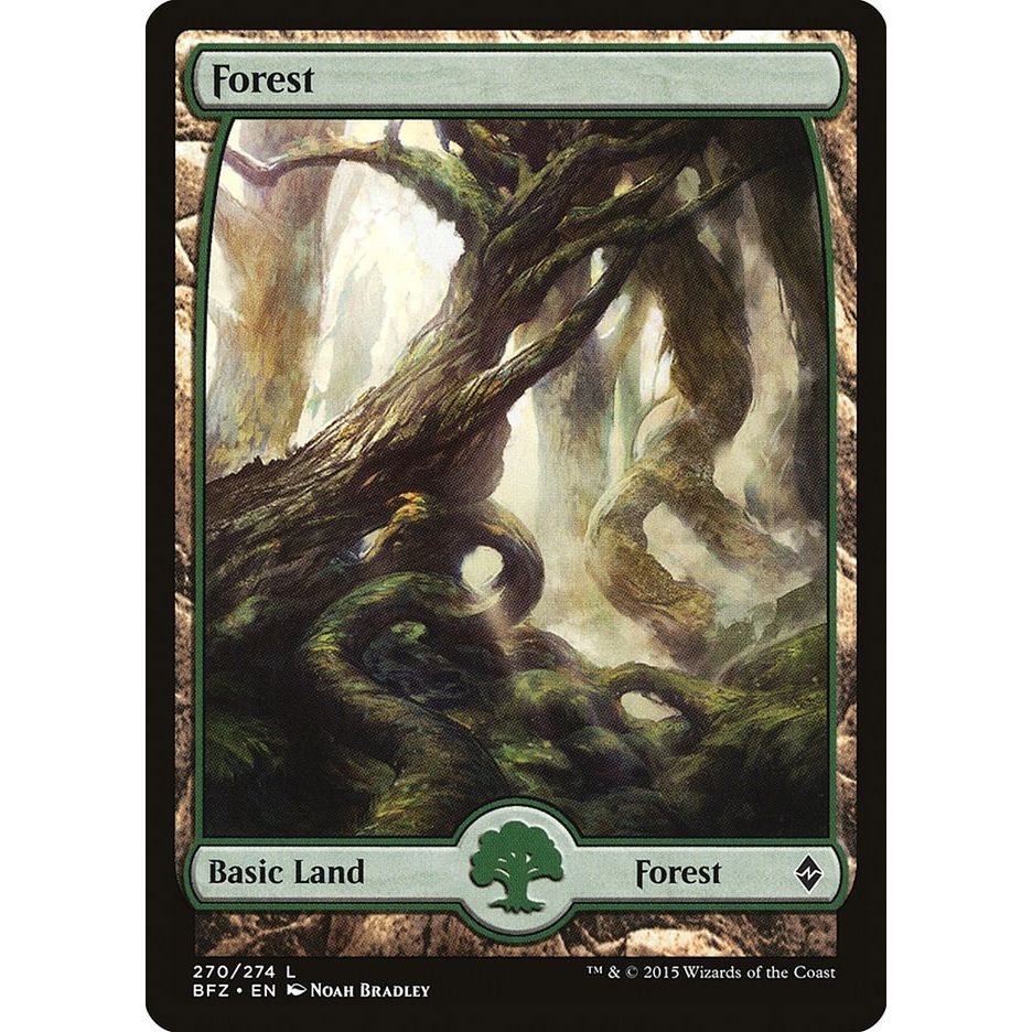 Image for Forest (270) - Full Art (270) (BFZ) - Magic: The Gathering