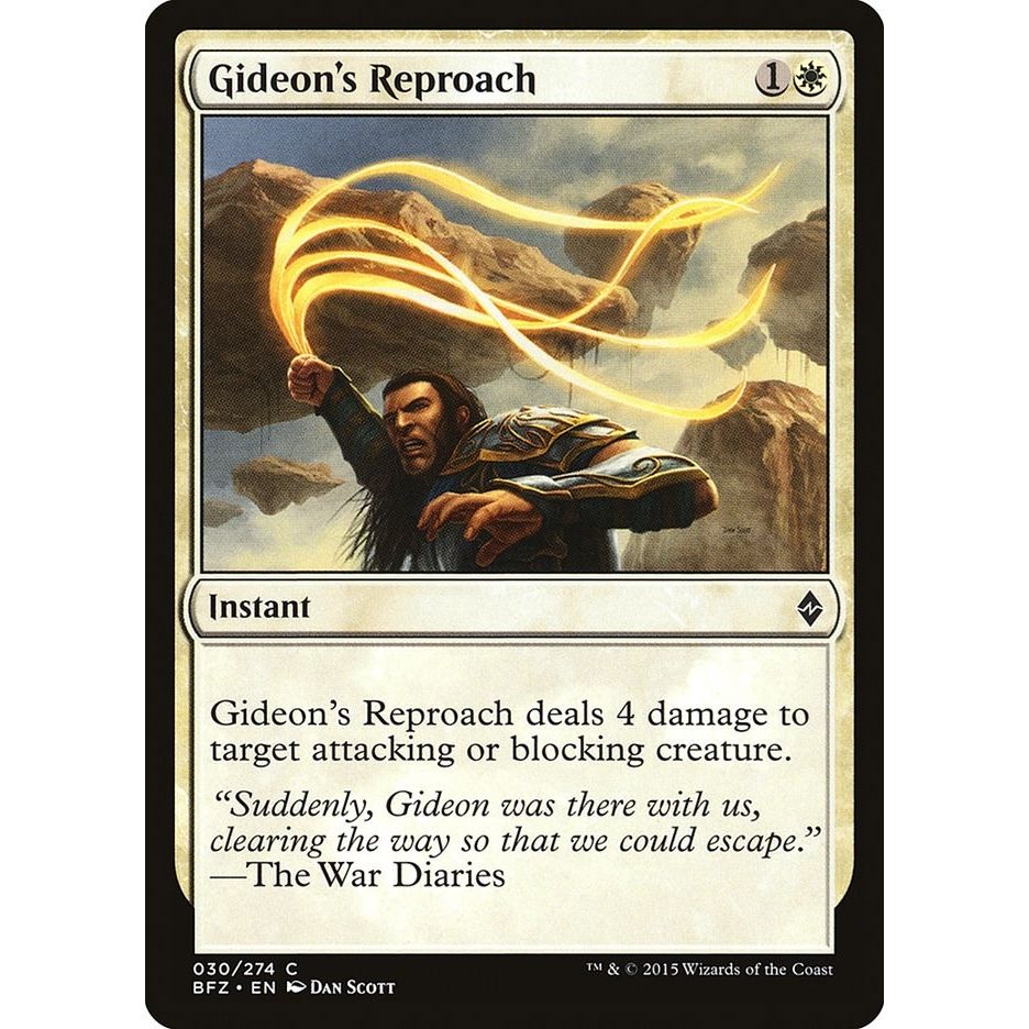 Image for Gideon's Reproach (30) (BFZ) - Magic: The Gathering