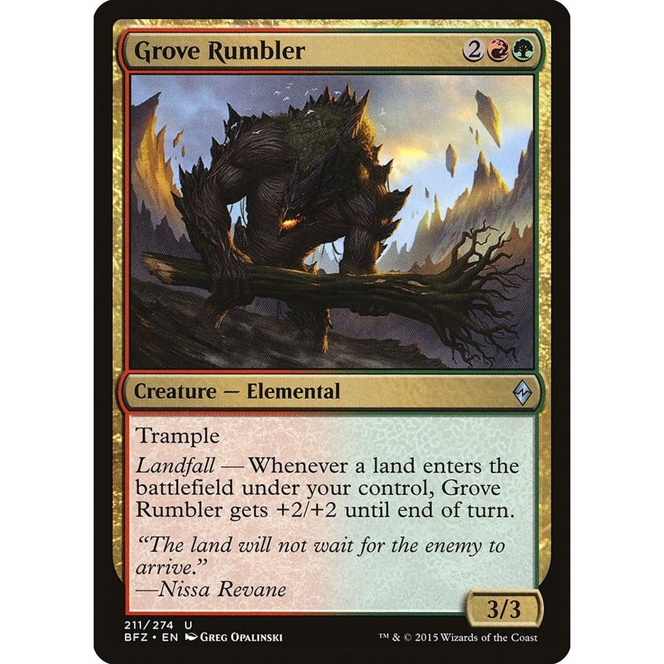 Image for Grove Rumbler (211) (BFZ) - Magic: The Gathering