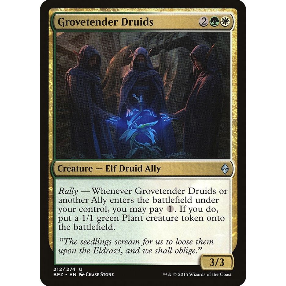 Image for Grovetender Druids (212) (BFZ) - Magic: The Gathering