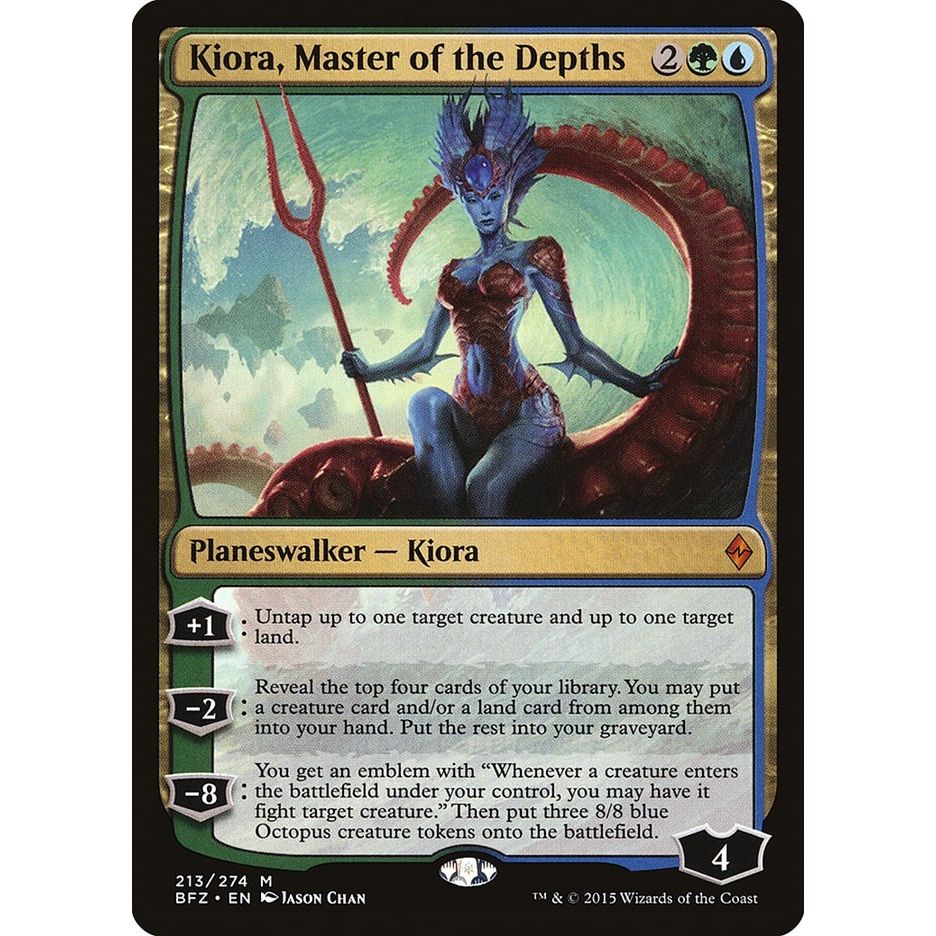 Image for Kiora, Master of the Depths (213) (BFZ) - Magic: The Gathering
