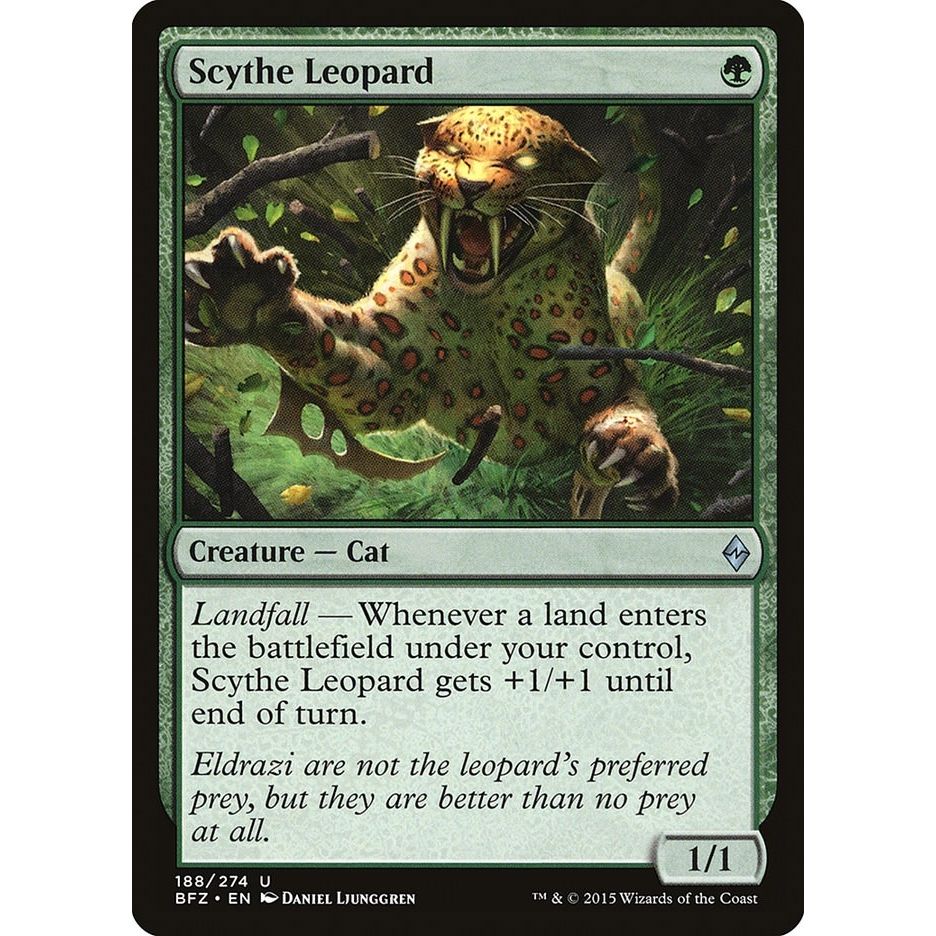Image for Scythe Leopard (188) (BFZ) - Magic: The Gathering