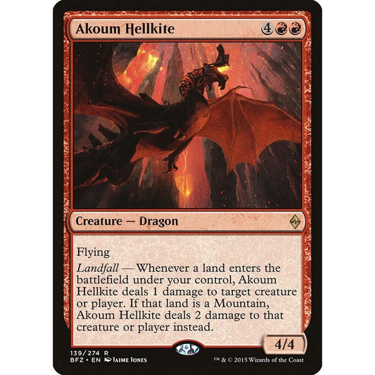 Image for Akoum Hellkite (139) (BFZ) - Magic: The Gathering