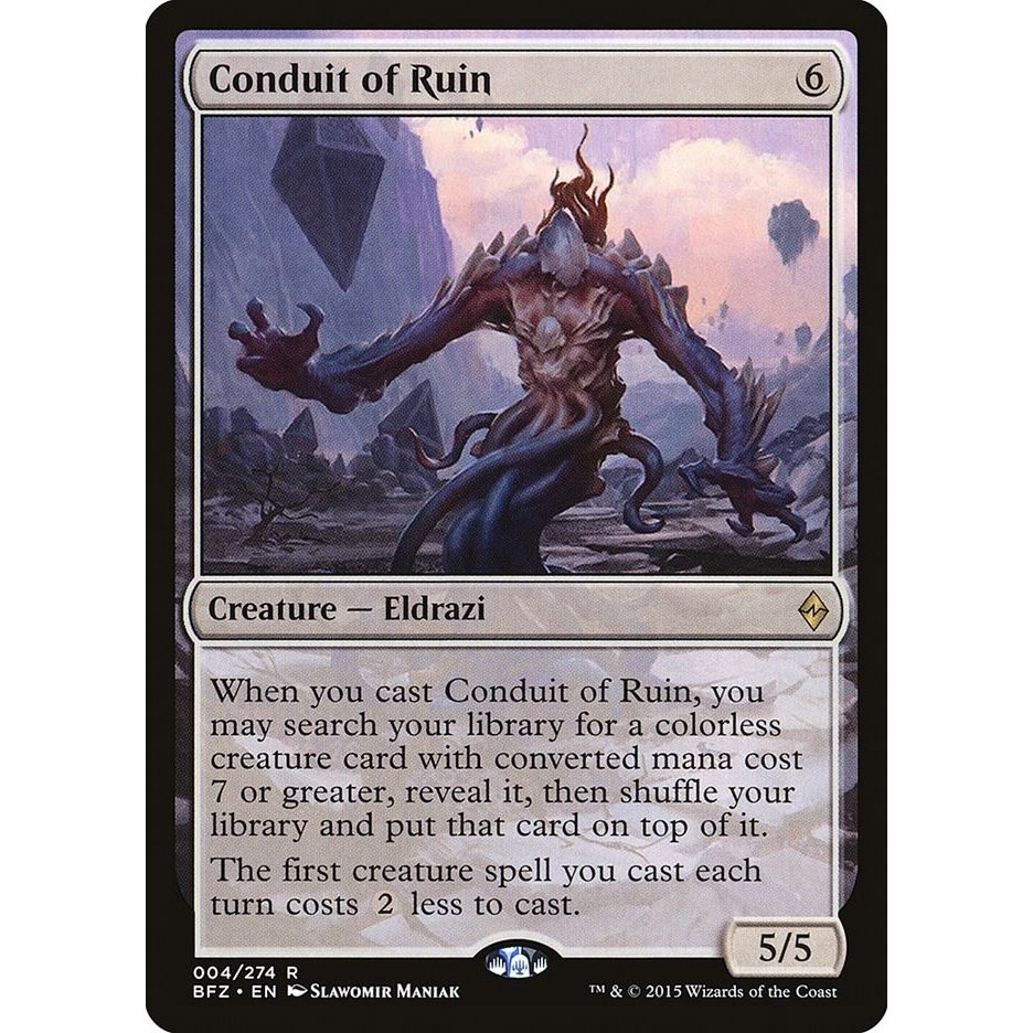 Image for Conduit of Ruin (4) (BFZ) - Magic: The Gathering
