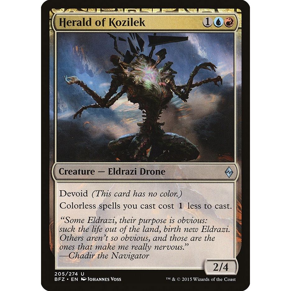 Image for Herald of Kozilek (205) (BFZ) - Magic: The Gathering