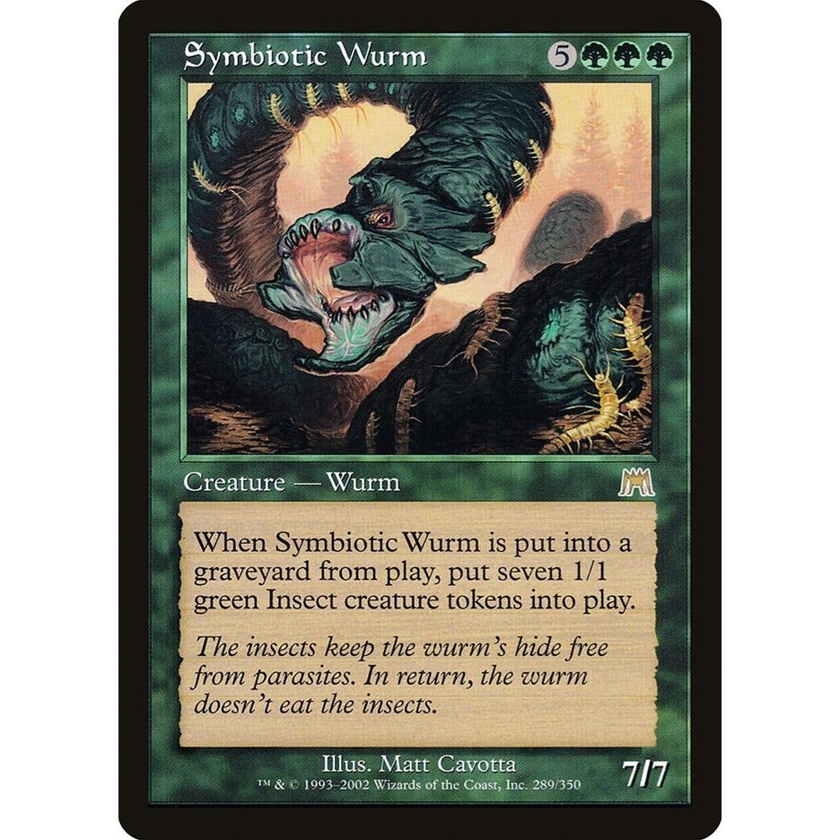 Image for Symbiotic Wurm (289) (ONS) - Magic: The Gathering