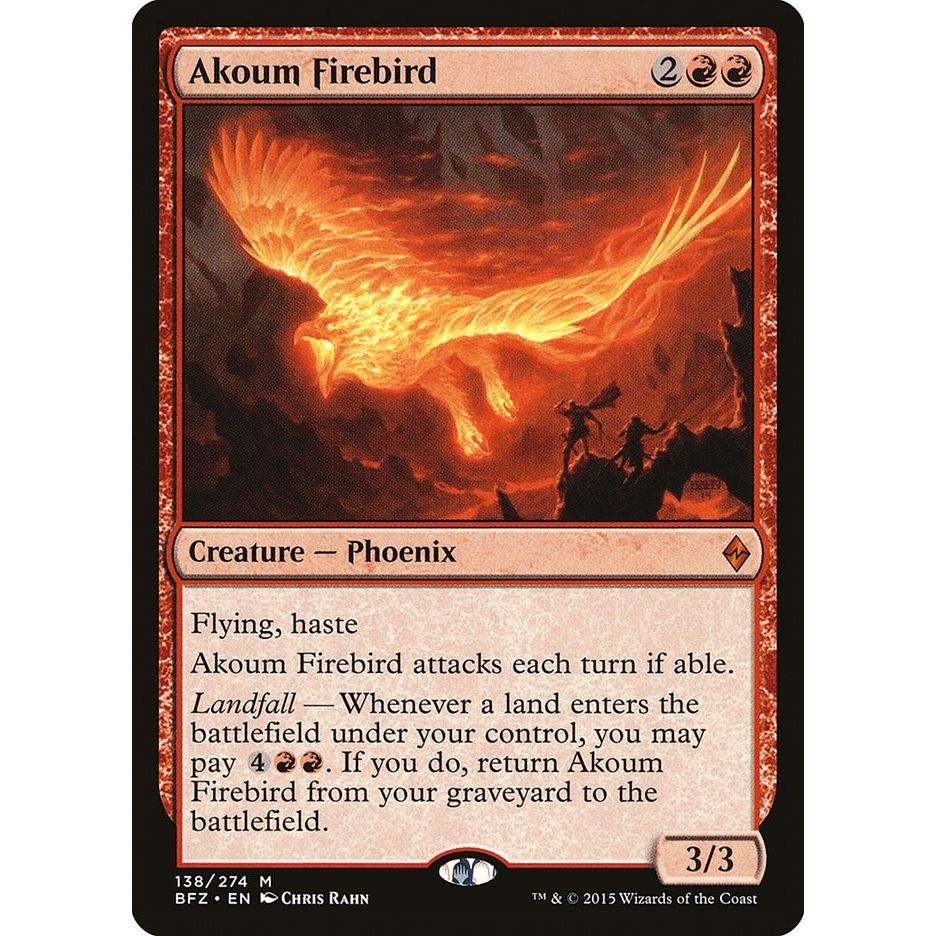 Image for Akoum Firebird (138) (BFZ) - Magic: The Gathering