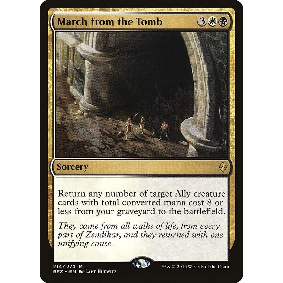 Image for March from the Tomb (214) (BFZ) - Magic: The Gathering