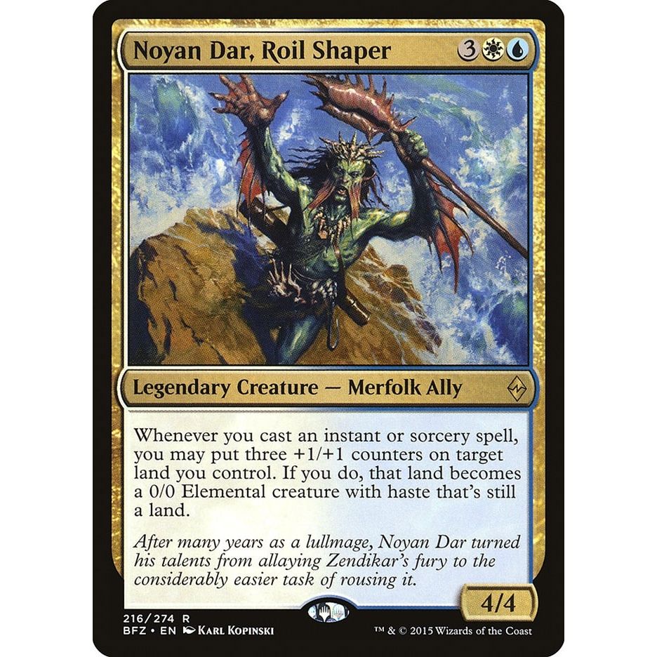 Image for Noyan Dar, Roil Shaper (216) (BFZ) - Magic: The Gathering
