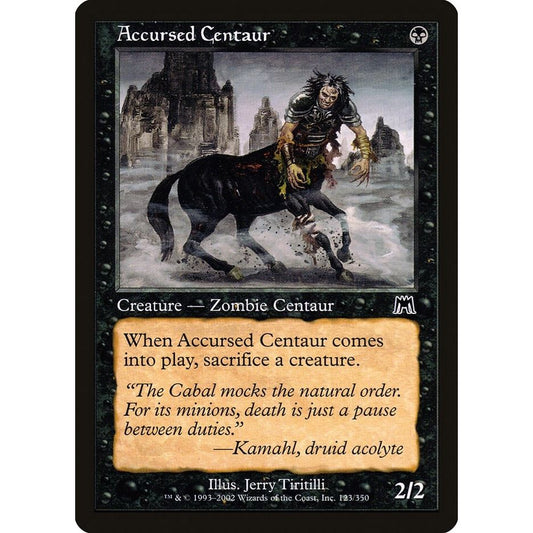 Image for Accursed Centaur (123) (ONS) - Magic: The Gathering