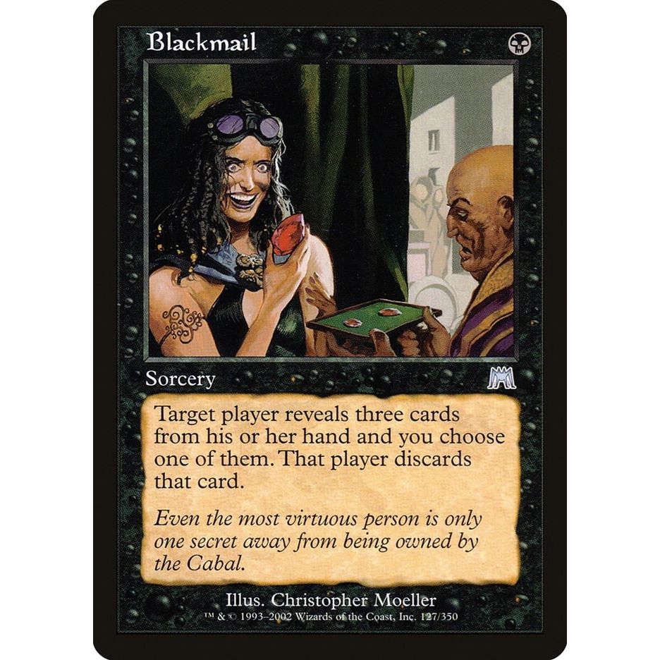Image for Blackmail (127) (ONS) - Magic: The Gathering