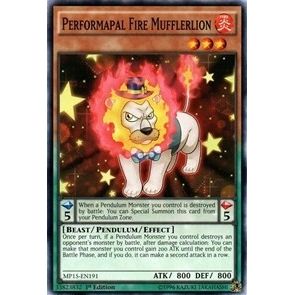 Image for Performapal Fire Mufflerlion (MP15-EN191) (MP15) - YuGiOh