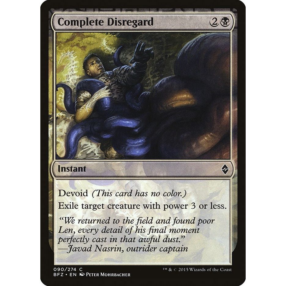 Image for Complete Disregard (90) (BFZ) - Magic: The Gathering