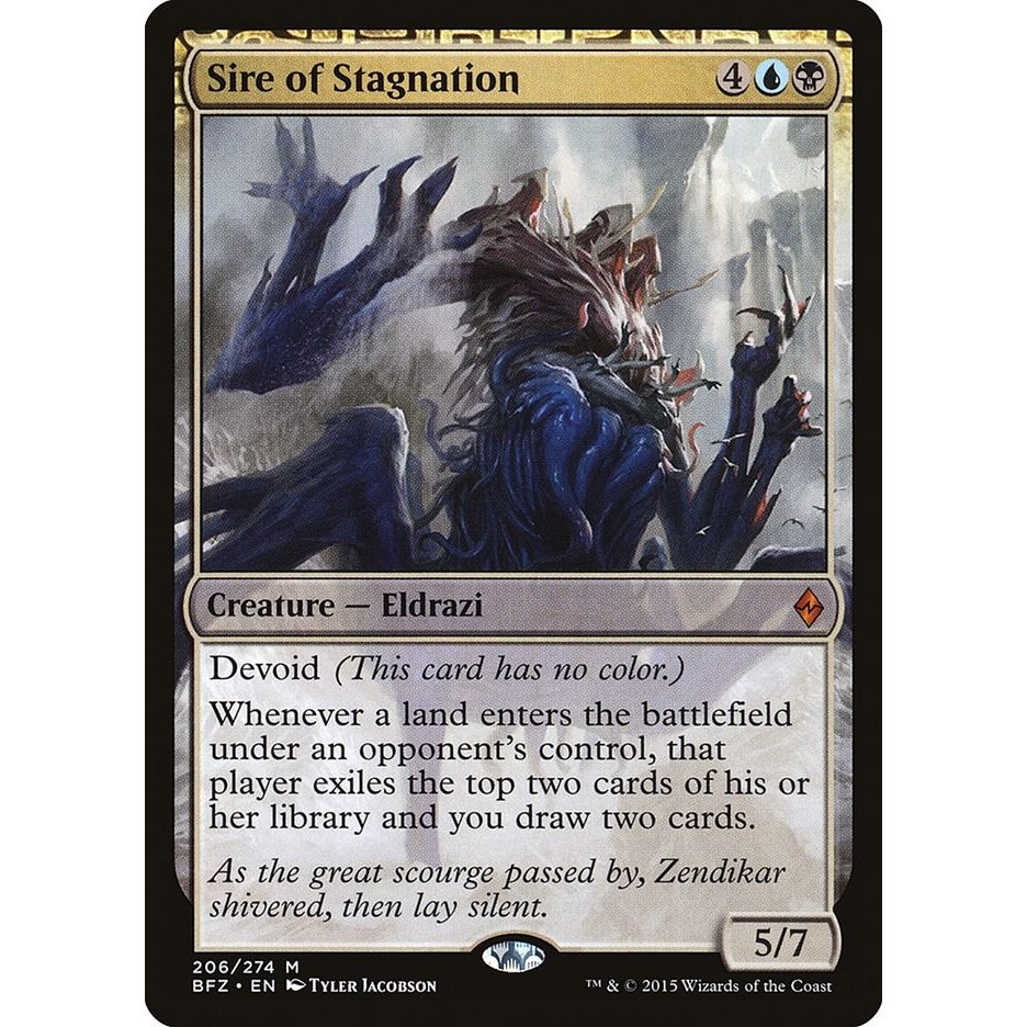 Image for Sire of Stagnation (206) (BFZ) - Magic: The Gathering