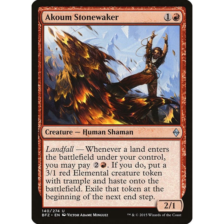 Image for Akoum Stonewaker (140) (BFZ) - Magic: The Gathering