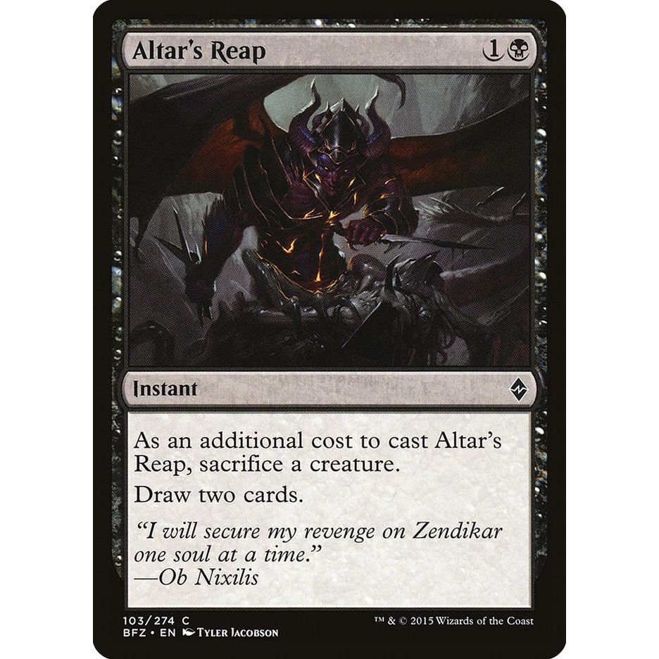 Image for Altar's Reap (103) (BFZ) - Magic: The Gathering
