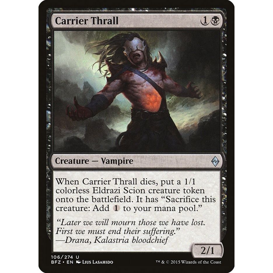 Image for Carrier Thrall (106) (BFZ) - Magic: The Gathering