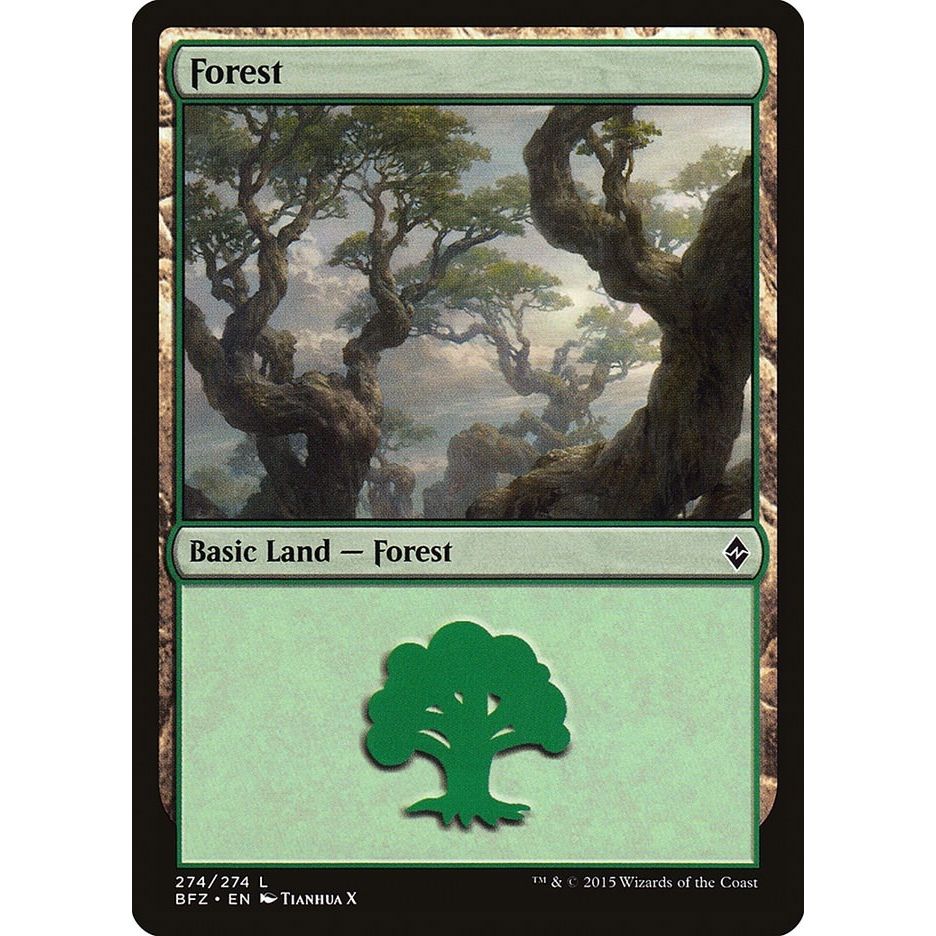 Image for Forest (274) (274) (BFZ) - Magic: The Gathering