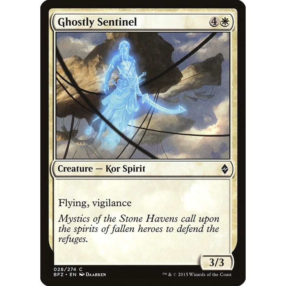 Image for Ghostly Sentinel (28) (BFZ) - Magic: The Gathering