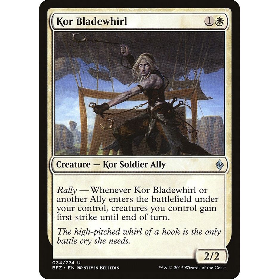 Image for Kor Bladewhirl (34) (BFZ) - Magic: The Gathering