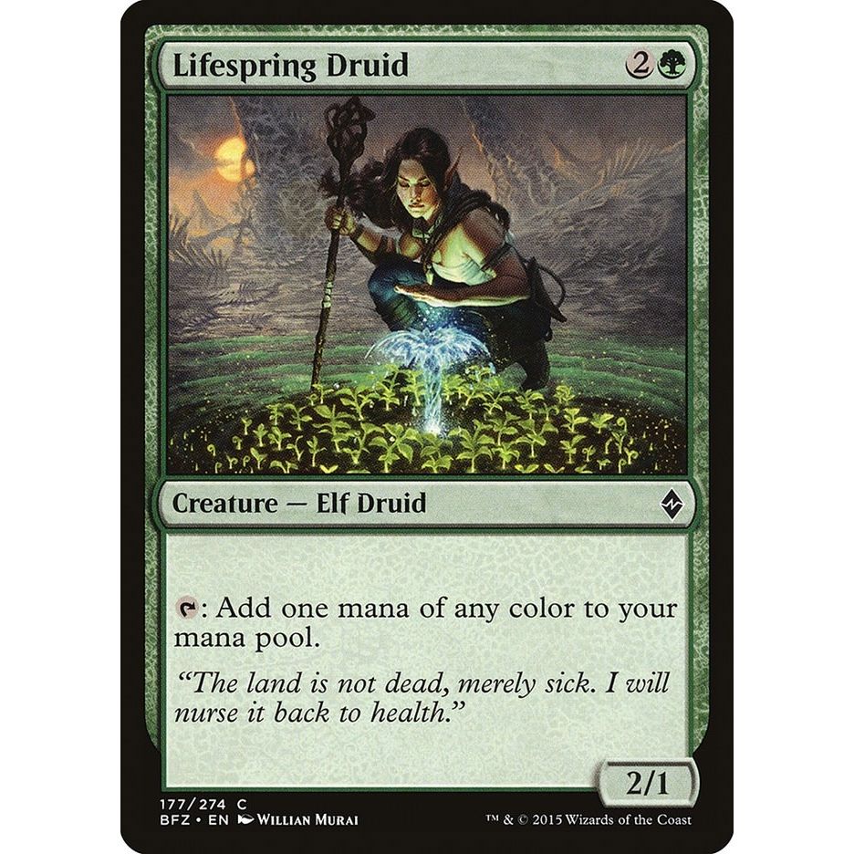 Image for Lifespring Druid (177) (BFZ) - Magic: The Gathering