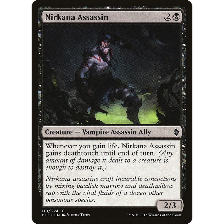 Image for Nirkana Assassin (118) (BFZ) - Magic: The Gathering